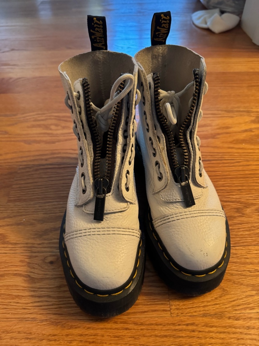 White Platform Doc Martens